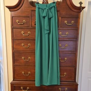 Elegant Belted Wide-Leg Pants